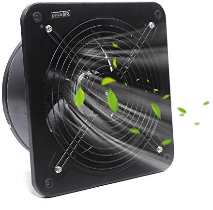 HOARLICN Abluftventilator, 300 mm Industrie Wandventilator Rohrventilator Badlüfter WC Lüftungssysteme 2850m³/h Axialventilator Geräuscharm Wandlüfter Lüftung für Kellern, Lagern, Wohnungen