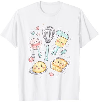 Ustensiles de Pâtisserie Kawaii Mignons T-Shirt