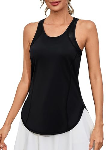 Gyabnw Damen Sport Tank Top Ärmelloses Yoga Oberteile Sommer Fitness Tops Gym Sporttop Leichte