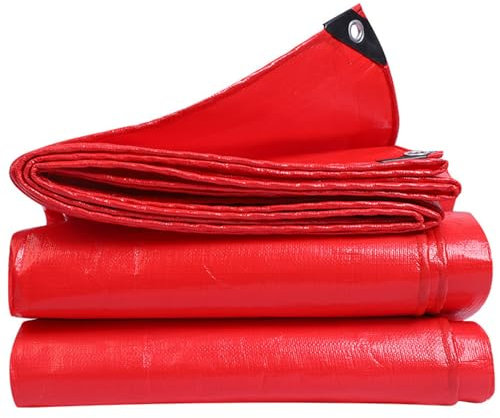 Lona Piscina 6x6m, Toldo Impermeable Camping, Lona Exterior Impermeable y Resistente Al Sol, Lona Multiusos de Protección con Ojales de Aluminio, para Techos, Barcos