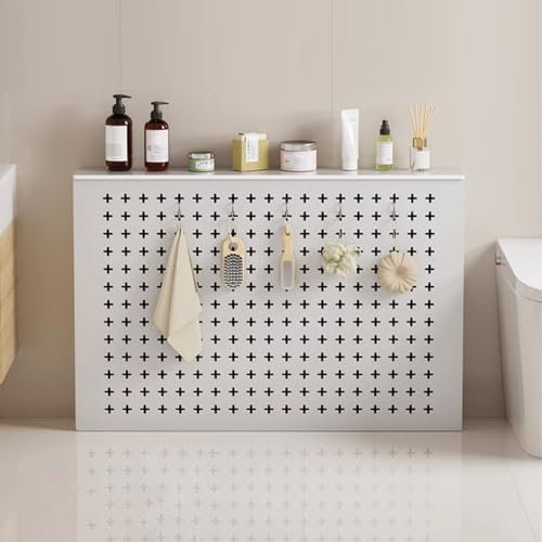 Radiator Cover Heating Cabinet Radiator Guard Enclosure Wooden Radiator Shelf Heating Cover MDF radiator cover with ventilation Side Stand Enclosure Living Room Home Indoor Guard(50*60*15cm/20*24*6in)