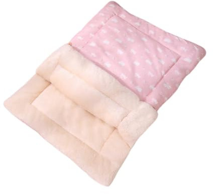 JISADER Katzenschlafsack, Katzenbett, Höhle, selbstwärmend, Schlummersack, Bequeme Haustierunterlage, Katzenbettmatte für, Chihuahua, Welpenhund, S Pink