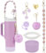 YISKY Set de Accesorios para Botella de Agua, Accesorios para Copa Stanley Cup (Púrpura)