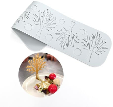 mostsom Silikon-Fondantform Kuchenformen – 3D-Baum-Spitze-Matte für Valentinstag, DIY-Backen, einfach zu verwendende Süßigkeitenform für Polymerton, Zuckerhandwerk, Cupcake-Dekoration (G_-Baum)