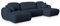 Masseno Ecksofa Savona N mit Schlaffunktion U-Form, Sofa mit Bettkasten, Wohnzimmersofa, Couch, Soffa, Bettsofa, Couchgarnitur- Blau, Now OR Never 79
