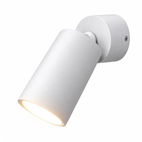 Alpinaluz Tak-/Väggspot GU10 Cylindrisk Vit 360° Vridbar