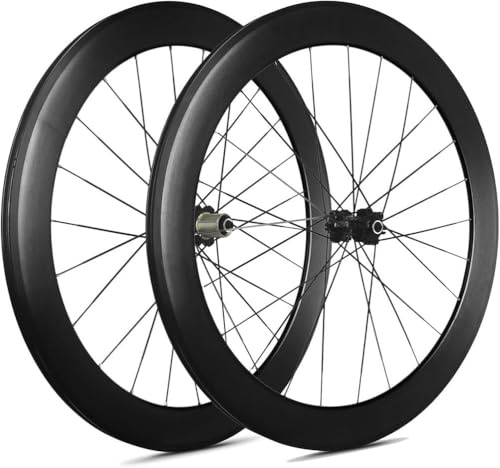 Straßenfahrrad-Räder 700C C/V/Felgenbremsen Aluminium-Legierungsräder 60 mm Tiefe Clincher-Räder 23/25/28C Vorderräder 2 Hinterräder 5 Lager