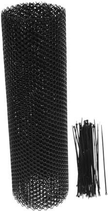 DECHOUS Sicherheitsnetz Treppenbalkon Schutznetz aus Hdpe für Balkon und Fenster Haustier Sicherheitsnetz als Schutzbarriere zur Sturzprävention in Schwarz
