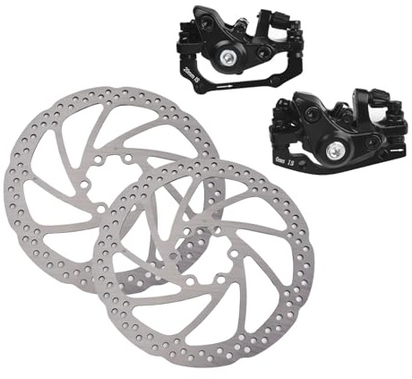 FACAIIO Mechanischer Scheibenbremssattel für Rotor, 160 mm, Vorder- und Hinterlegierung, Bremsen-Set für E-Bike und Klapprad für Fahrräder, 51 mm für Halterung