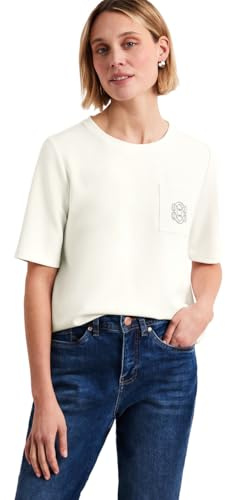 Damen Silk-Look T-Shirt mit Deko-Detail