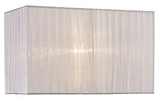 Diyas Florence ILS31536 Lampenschirm aus Organza, rechteckig, Weiß