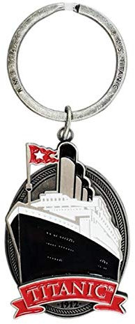 Shamrock Gift Co. Titanic 1912 Schlüsselanhänger aus Metall, Weiß, Einheitsgröße