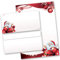 Motivpapier Briefpapier Sets Nikolaus Weihnachten, BRIEF AN DEN WEIHNACHTSMANN 50 Blatt Briefpapier + 50 passende Briefumschläge DIN LANG ohne Fenster | Paper-Media