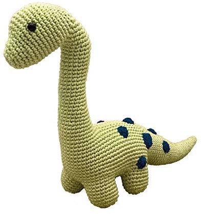 Hardicraft Häkelpaket Häkelset zum selber Machen mit Anleitung und Material für Dino Brontosaurus, 20x27 cm