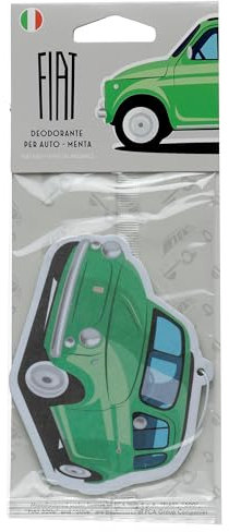 Puckator Désodorisant à Suspendre FIAT 500-Voiture Rétro Parfum Menthe Fraîche Lufterfrischer für Zuhause, bunt, único