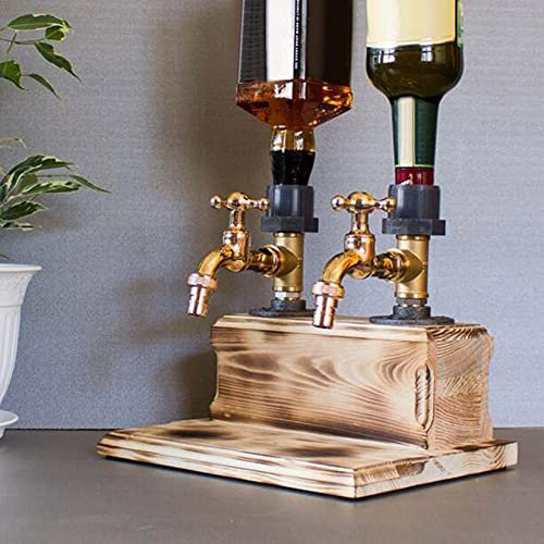Fontaine à Boire en Bois De Whisky Alcoolique, Forme De Robinet De Fontaine à Boire en Bois De Whisky pour La FêTe De Banquet (B)