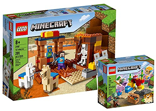 Lego Set - Lego Minecraft Der Handelsplatz 21167 + Minecraft Das Korallenriff 21164