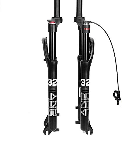 Forcella ammortizzata per bici, forcella anteriore per bici da strada Fat Tire 26 pollici Forcella pneumatica per bici da neve Forcella ammortizzata Beach Cruiser in lega di alluminio Corsa blocco rem