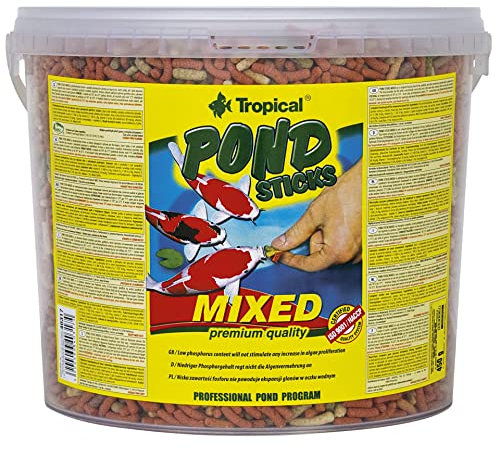 Pond Sticks Mixed 5L / 430g - Schwimmende Sticks für Koi, Goldfische und andere Zierfische im Gartenteich