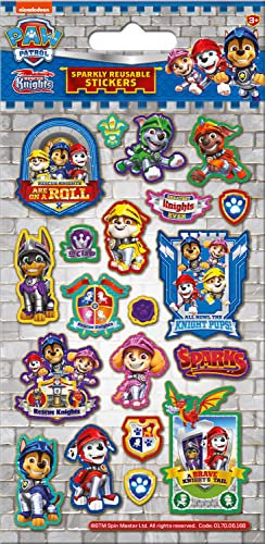 Paw Patrol Rettungsritter-Aufkleber-Set, glitzernd