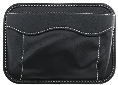 YINETTECH Autotaschen Autositz Rückentaschen Leder Aufbewahrungstasche Autositz Tasche aus PU Leder für Schlüssel Handy Brille Auto Zubehör Schwarz