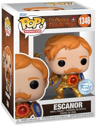 Funko Pop! Animation: SDS - Escanor With CS&axe - Metallic - Seven Deadly Sins - Esclusiva Amazon - Figura in Vinile da Collezione - Idea Regalo - Merchandising Ufficiale - Anime Fans