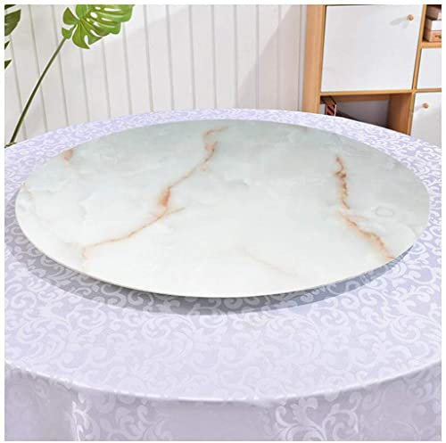 Lazy Susan, Bandeja giratoria de Vidrio Templado, Plato Giratorio Redondo de Vidrio Templado, Organizador Transparente Lazy Susan, Bandeja giratoria para Servir, Vidrio Templado Lazy Susan p