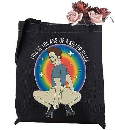 JTOUK Vampirfilm-inspiriertes Geschenk, This Is The Ass Of A Killer, Bella Vampir-Liebhaber, Canvas-Tragetasche, Killer Bella Tote EU, 13.78 inch x 14.96 inch, Large
