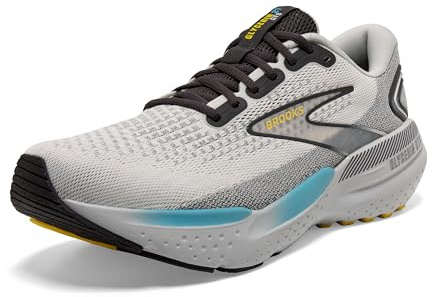 Brooks Herren Glycerin Gts 21 Sneaker, Coconut/Forged Iron/Yellow, 41 EU