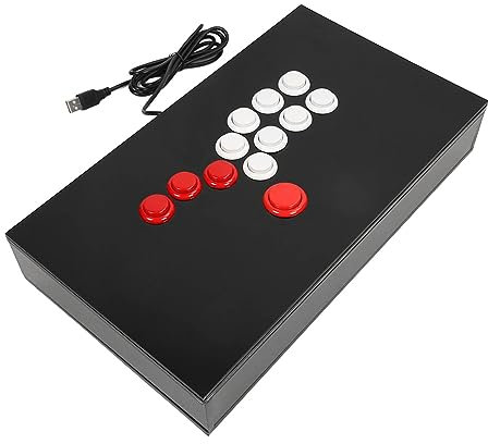 Arcade Kampf- mit Präziser Steuerung Sanwa OBSF-Tasten, Pfeiltasten Im Tastaturstil, rutschfeste Unterseite, Empfindliche Bewegungstasten, Kompatible Reichweite