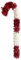 Bravich Candy Cane Tinsel Christmas Decorations. Large Tinsel Baubles Ornaments For Christmas Tree, Home Decoration, & Fireplace. Red & White Tinsel Candy Canes, Large - 30/76.2cm