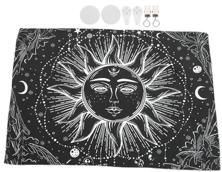 Alipis 2St Tapisserie kreativität kreativekraft bghk balkon paravent dekoration kalanchoe artistic wandverkleidung kunst art o Sofa Teppich Anhänger Wandbehang Mädchen schmücken Polyester