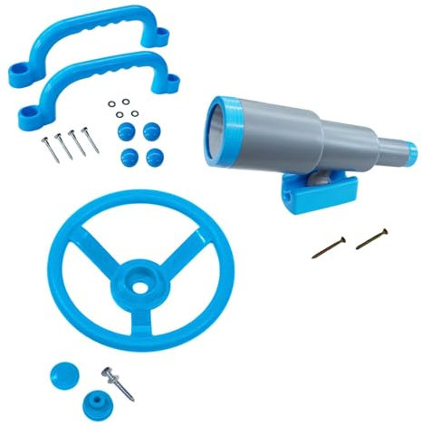 Oshhni Accessoires d'aire de jeux balançoire, ensemble de jeu extérieur pour maison de jeu Swingset, bleu