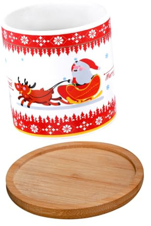CAXUSD Flower Pot aus Keramik für Sukkulenten Einfacher Pflanztopf Weihnachtsblumentopf Geeignet für Balkon oder Schreibtisch Dekoration für Haus und Garten