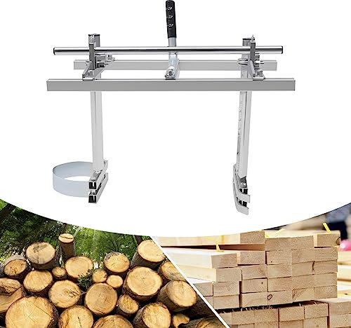 Molino de motosierra portátil, sierra guía de motosierra, aserradero, barra guía móvil, fresado de madera, corte de madera, para motosierra de 14 a 24 pulgadas, barra guía de motosierra, molino de
