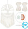 FREEBLOSS Kit D'attrape-rêves Arbre de Vie à Faire Soi-même - Suspension Murale en Macramé - Décoration pour Salon - Pour Débutant Avec Instructions