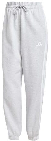 Adidas - Essentials 3-Stripes Fleece Loose Pants, Pantaloni da Golf Donna