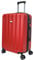 MY TRAVEL BAG Hartschalen-Koffer Trolley ABS Reisekoffer 4 Zwillingsrollen (Handgepäck-Mittel-Groß-Set) + 5cm Dehnungsfuge (Rot, Handgepäck (55cm))