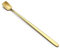 HJUGHPN Cucharillas Cafe Cuchara de Postre de Color Dorado Cuchara de café de Mango Largo de Acero Inoxidable Cuchara de Mezcla Cuadrada Creativa
