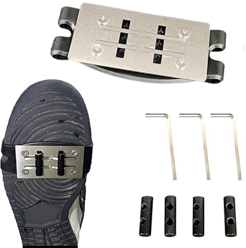 RYGRZJ Pad Funken für Skateboards, Fußdruckschieber Reitschuhüberzug, Fahrrad Reibungsfunken Werkzeug Pad, Motorrad, Fahrradpolster, Skateboardzubehör, Fußbremse Funken (1 Set)