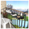 ZXCASDF Balkontisch zum Einhängen,Balkontisch zum Hängen,Hängetisch für Balkongeländer,grilltisch，Outdoor-Tisch Balkon Terrasse，höhenverstellbarer Balkonhängetisch(C,L60*W25cm/L23.6*W9.8in)