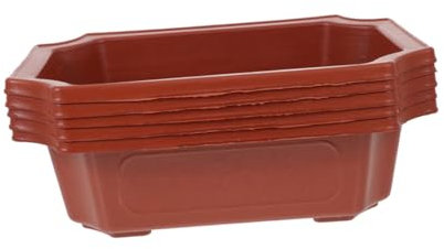 INOOMP Kleiner Pflanztopf 5 Stück Kunststoff Rechteckig mit Drainage