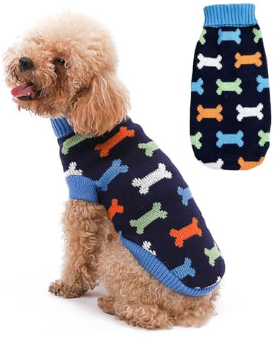 Hundepullover, Warmer Hundepullover für kleine Hunde, gestrickter Haustierpullover für den Winter, weicher Rollkragen, Hundekleidung, Weste, Haustierbekleidung für Yorkshire Jack, Chihuahua