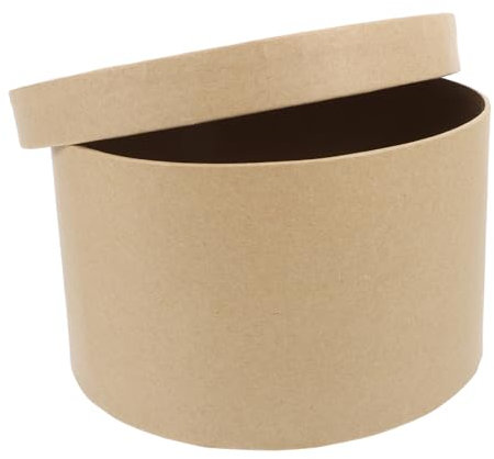FOYTOKI Runde DIY Geschenkschachtel Aus Kraftpapier | Verpackungsbox Für Kekse üßigkeiten Und Backwaren | Leere Geschenkbox |