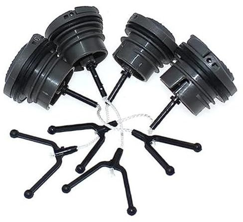 ZAPYVET Tapa del Tanque de Combustible Tapa del Tanque de Aceite, for Husqvarna, 545 550XP 550XPG 577878601 505415201 577878603 522620001 522620003 Tapa de Combustible para Equipo de jardinería