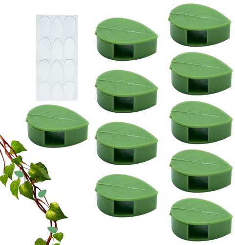Clip De Fijación De Planta- Soporte De Plantas Trepadoras | 10 Piezas Clips De Plantas Adhesivas | Estructuras De Soporte Resistentes A La Clima Reutilizables Para Invernadero De Jardín Al Aire