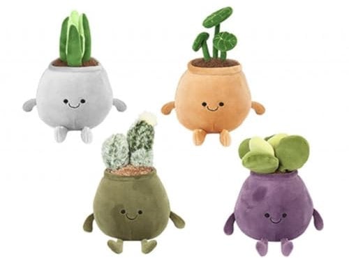 Little Jolly Plant Plushies In Round Pot 20cm