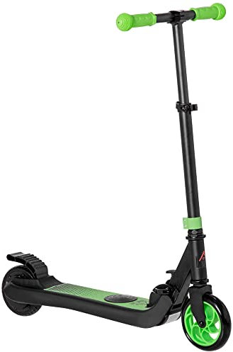 HOMCOM E-Scooter Elektro Scooter 120W Motor 6 km Reichweite max. 8 km/h Elektroroller Belastung bis 50kg, E Roller für ab 6 Jahren Grün+Weiß