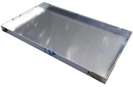 Edelstahl Auffangwanne for Klimaanlagen Waschmaschinen und Kühlschränke Automatische Tragbare Wasserauffang und Ablaufwanne Automatische Ölauffangwanne(90x60cm(36x24in))