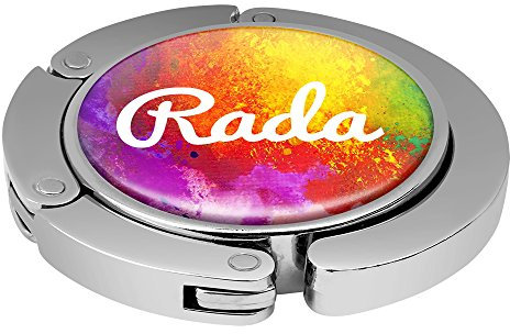 Taschenhalter Color Paint Personalisiert mit Namen Rada printplanet Chrom